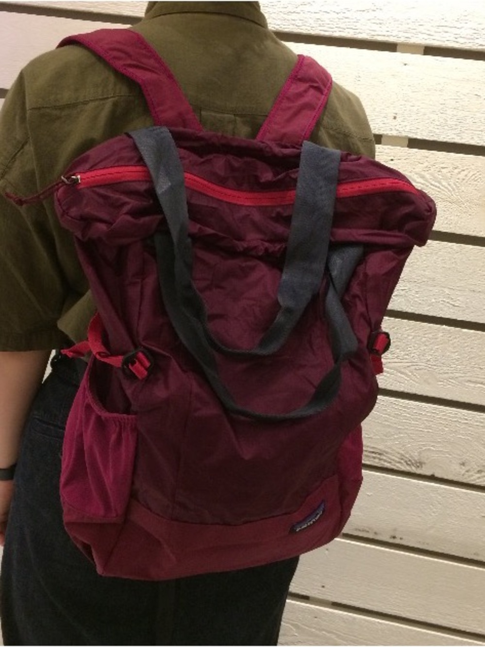 Patagonia Burgundy Pink Backpack Lightweight Tote Packable Terravia Pack 24L
